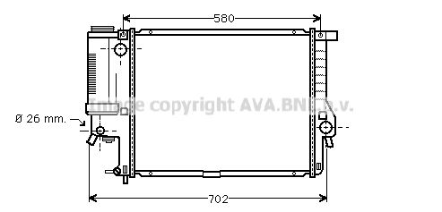 AVA QUALITY COOLING Радиатор, охлаждение двигателя BW2201